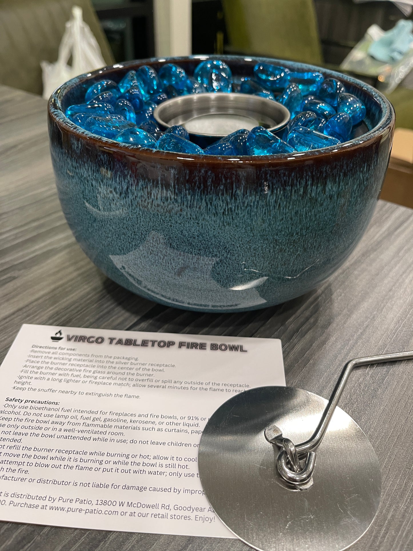 Virgo Tabletop Fire Bowl