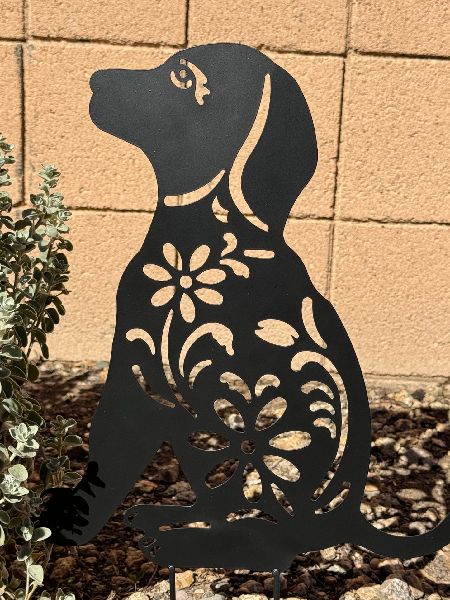 Dog Silhouette Stake