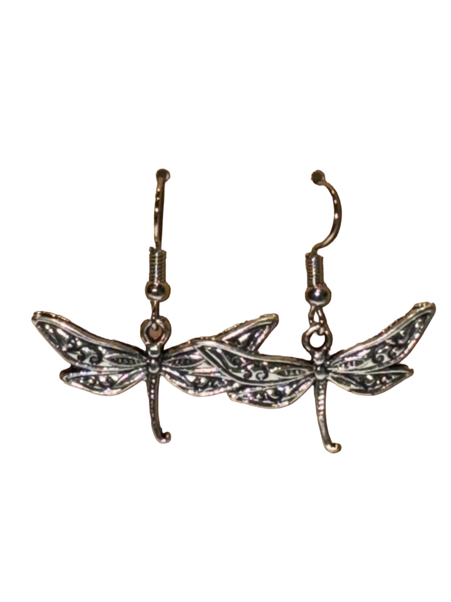 Dragonfly Silver Earrings