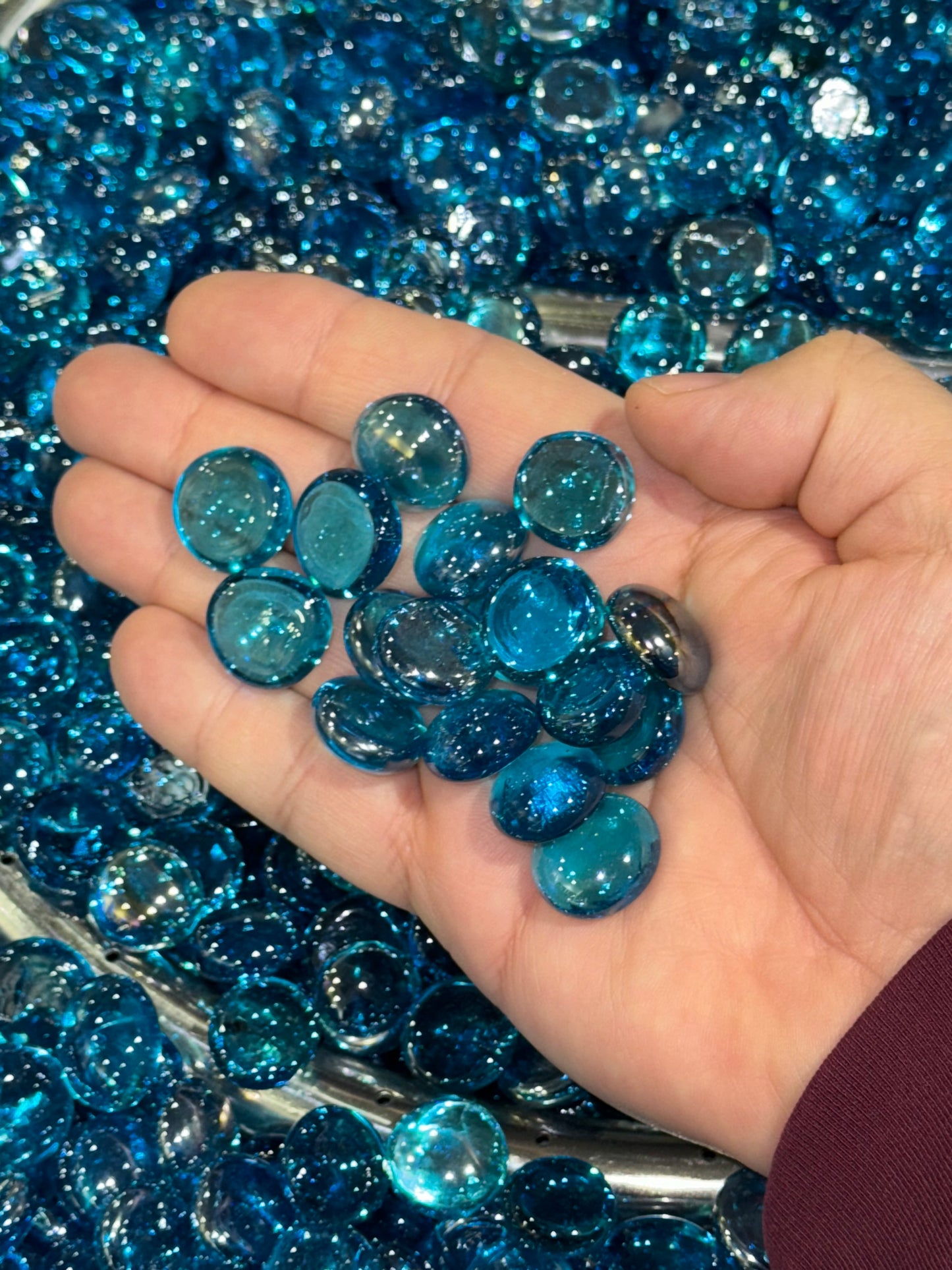 Fire Beads Aqua Blue 10 lbs